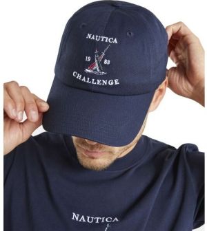 NAUTICA OXFORD STRAPBACK Pánska šiltovka, tmavo modrá, veľkosť