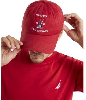 NAUTICA OXFORD STRAPBACK Pánska šiltovka, červená, veľkosť
