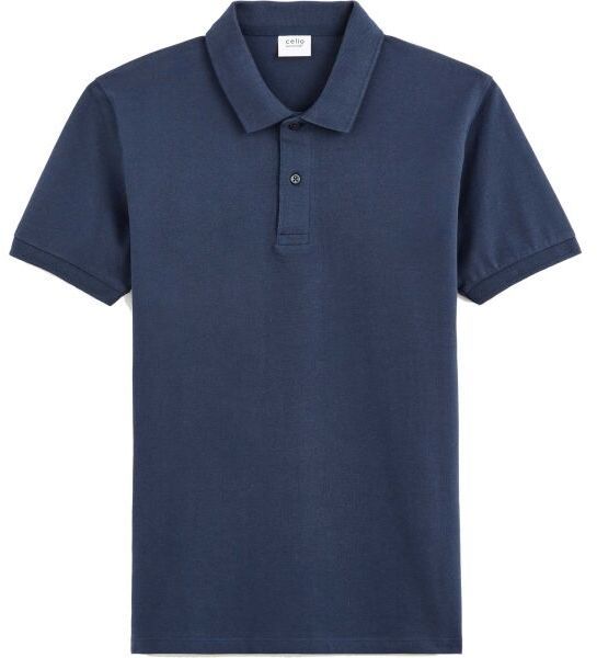 CELIO TEONE Pánske polo tričko, tmavo modrá, veľkosť