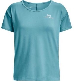 Under Armour RUSH ENERGY SS Dámske fitness tričko, tyrkysová, veľkosť