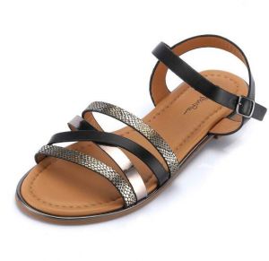 ALPINE PRO NICOLETA Dámske sandále, čierna, veľkosť