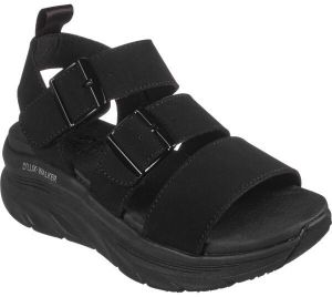 Skechers D'LUX WALKER-RETRO COSMOS Dámske sandále, čierna, veľkosť