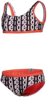 Arena MONOGRAM Dievčenské bikiny, lososová, veľkosť 6-7Y