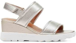 Geox SPHERICA EC6 Dámske sandále, strieborná, veľkosť