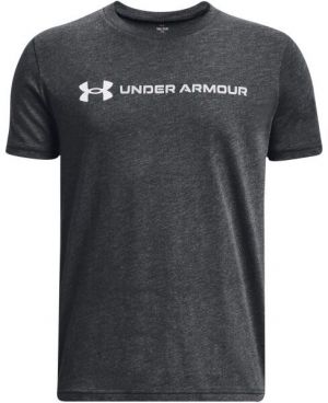 Under Armour WORDMARK Chlapčenské tričko, tmavo sivá, veľkosť S