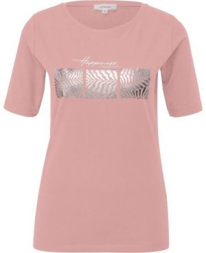 s.Oliver RL T-SHIRT Dámske tričko, ružová, veľkosť