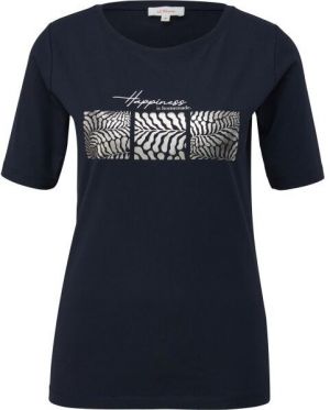 s.Oliver RL T-SHIRT Dámske tričko, tmavo modrá, veľkosť