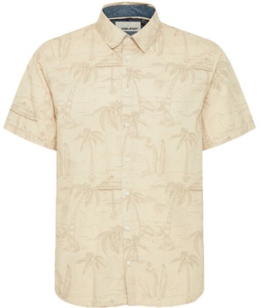 BLEND SHIRT REG FIT Pánska košeľa, béžová, veľkosť