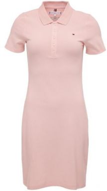 Tommy Hilfiger 1985 SLIM PIQUE POLO DRESS Dámske šaty, ružová, veľkosť