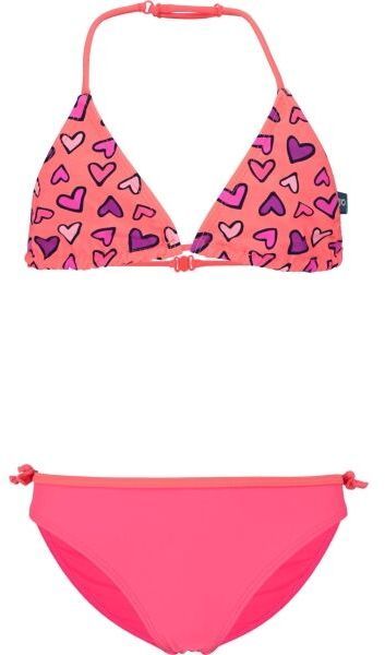 AQUOS AMELA Dievčenské dvojdielne plavky, lososová, veľkosť 164-170