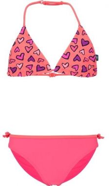 AQUOS AMELA Dievčenské dvojdielne plavky, lososová, veľkosť 164-170