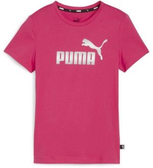 Puma ESSENTIALS LOGO TEE G Dievčenské tričko, ružová, veľkosť