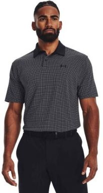 Under Armour T2G PRINTED POLO Pánske golfové tričko, tmavo sivá, veľkosť S
