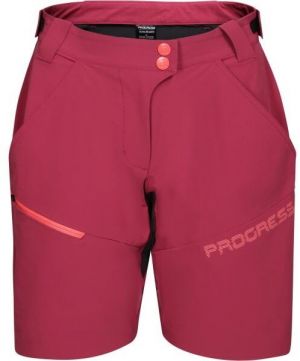 PROGRESS GENIA BIKE SHORTS Dámske cyklistické šortky, fialová, veľkosť
