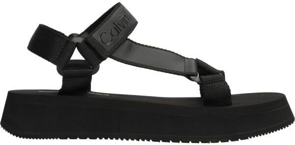 Calvin Klein SANDAL VELCRO WEBBING Dámske sandále, čierna, veľkosť