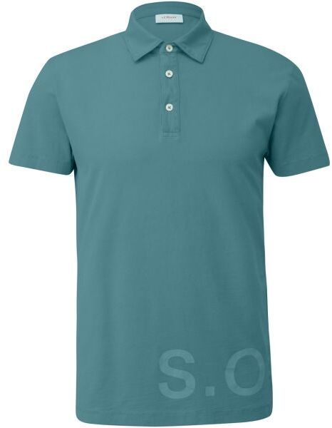 s.Oliver RL POLO SHIRT Pánske polo tričko, tmavo zelená, veľkosť