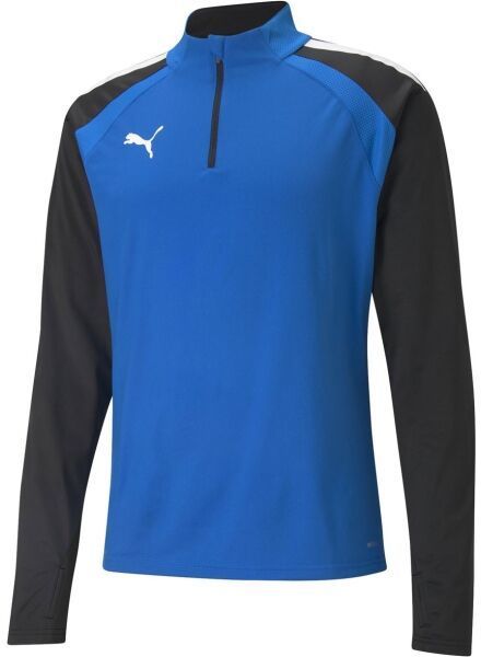 Puma TEAMLIGA 1/4 ZIP TOP Pánska futbalová mikina, modrá, veľkosť