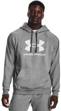 Under Armour RIVAL FLEECE LOGO HD Pánska mikina, sivá, veľkosť S