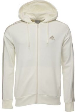 adidas ESSENTIALS 3-STRIPES HOODIE Pánska mikina, béžová, veľkosť