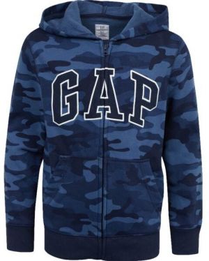 GAP FRENCH TERRY LOGO Chlapčenská mikina, tmavo modrá, veľkosť