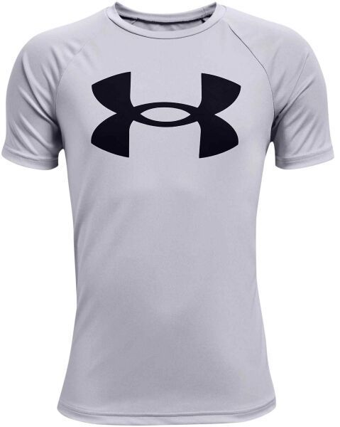 Under Armour TECH BIG LOGO SS Chlapčenské tričko, sivá, veľkosť XS