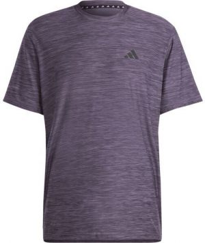 adidas TRAIN ESSENTIALS STRETCH TRAINING TEE Pánske športové tričko, fialová, veľkosť