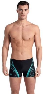 Arena SWIM SHORT GRAPHIC Pánske nohavičkové plavky, čierna, veľkosť