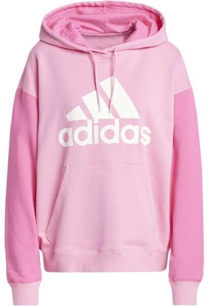 adidas ESSENTIALS BIG LOGO OVERSIZED FRENCH TERRY HOODIE Dámska mikina, ružová, veľkosť