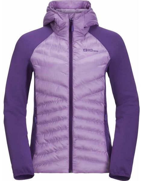 Jack Wolfskin ROUTEBURN PRO HYBRID W Dámska zateplená bunda, fialová, veľkosť