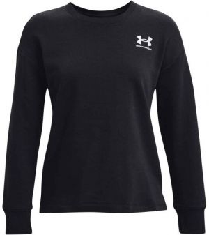 Under Armour RIVAL FLEECE OVERSIZE CREW Dámska mikina, čierna, veľkosť