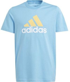 adidas ESSENTIALS TWO-COLOR BIG LOGO Chlapčenské tričko, svetlomodrá, veľkosť