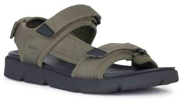Geox XAND 2S A Pánske sandále, khaki, veľkosť