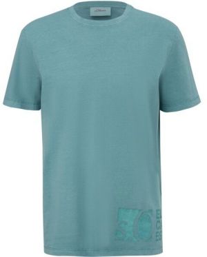 s.Oliver RL T-SHIRT Pánske tričko, tyrkysová, veľkosť