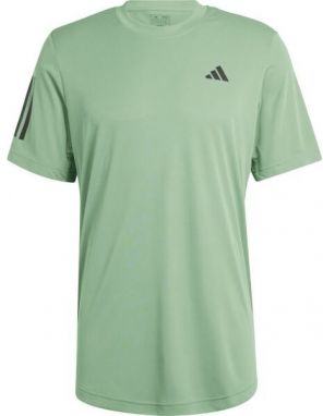 adidas CLUB 3-STRIPES TENNIS TEE Pánske športové tričko, zelená, veľkosť