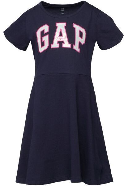 GAP SHORT SLEEVE LOGO Dievčenské šaty, tmavo modrá, veľkosť