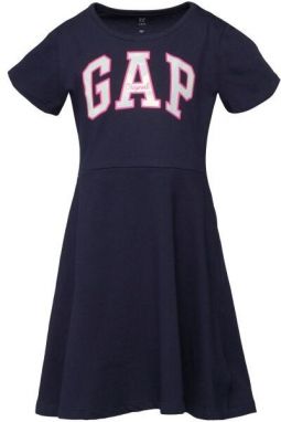 GAP SHORT SLEEVE LOGO Dievčenské šaty, tmavo modrá, veľkosť