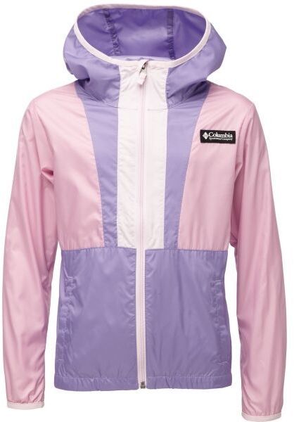 Columbia BACK BOWL HOODED WINDBREAKER Dievčenská vetrovka, ružová, veľkosť