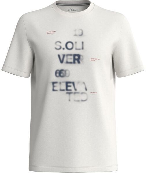 s.Oliver RL T-SHIRT Pánske tričko, biela, veľkosť