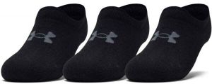 Under Armour ESSENTIAL ULTRALOW TAB 3PK Dámske nízke ponožky, čierna, veľkosť