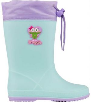 Coqui RAINY COLLAR Detské čižmy, svetlo zelená, veľkosť