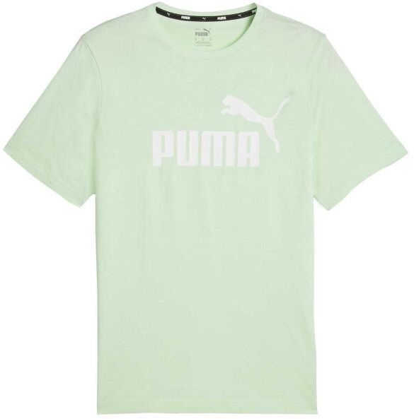Puma ESS LOGO TEE YEL Pánske tričko, svetlo zelená, veľkosť