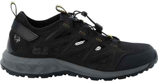 Jack Wolfskin WOODLAND 2 HYBRID LOW M Pánska outdoorová obuv, čierna, veľkosť