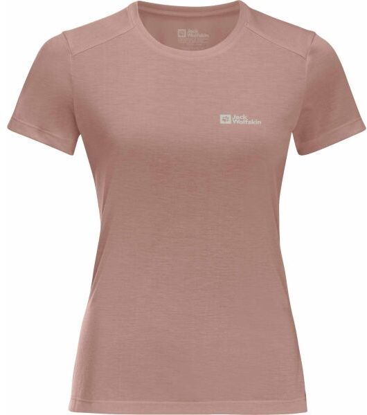 Jack Wolfskin VONNAN S/S T W Dámske tričko, ružová, veľkosť