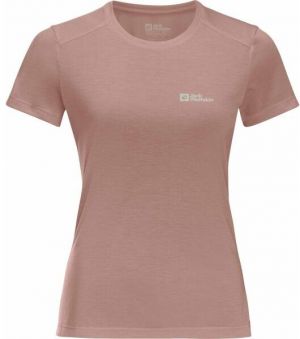 Jack Wolfskin VONNAN S/S T W Dámske tričko, ružová, veľkosť