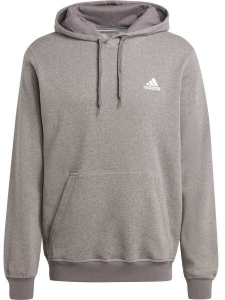 adidas MELANGE HOODIE Pánska mikina, sivá, veľkosť