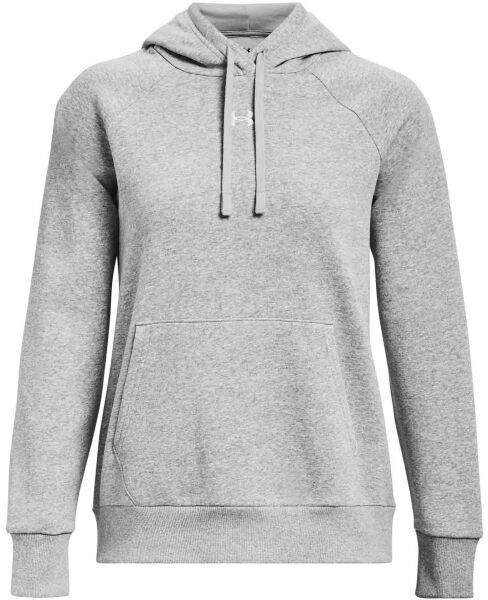 Under Armour RIVAL FLEECE HOODIE Dámska mikina, sivá, veľkosť