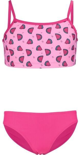 AQUOS SIENNA Dievčenské dvojdielne plavky, ružová, veľkosť 116-122