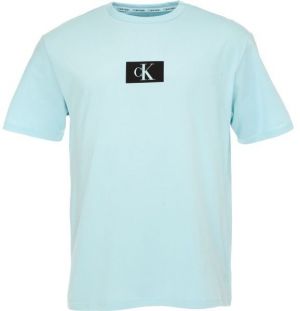 Calvin Klein S/S CREW NECK Pánske tričko, svetlomodrá, veľkosť