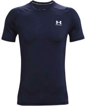 Under Armour HG ARMOUR FITTED SS Pánske tričko s krátkym rukávom, tmavo modrá, veľkosť