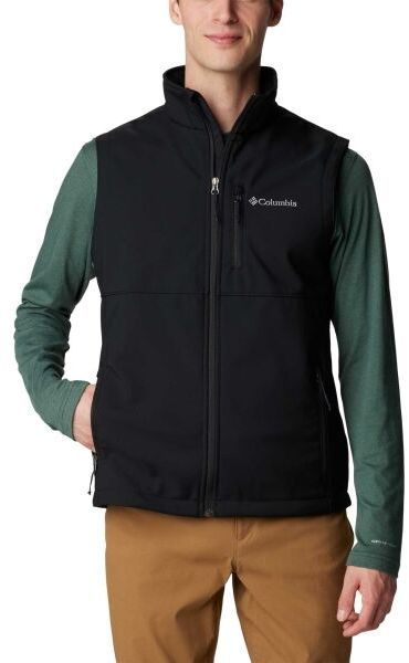 Columbia ASCENDER SOFTSHELL VEST Pánska vesta, čierna, veľkosť